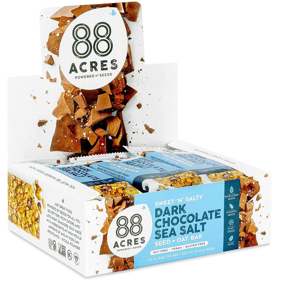 88 Acres Dark Chocolate & Sea Salt Seed + Oat Bars