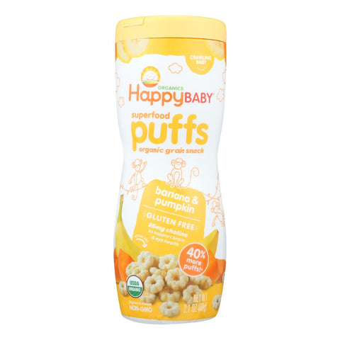 Happy Baby Organic Puffs - Banana