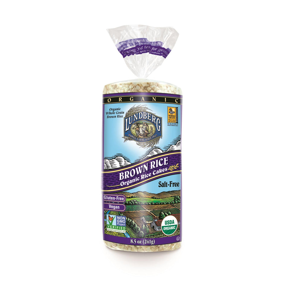 Lundberg Family Farms Rice Cakes - No Salt Brown Rice