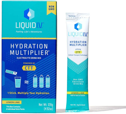 Liquid IV Lemon Lime Hydration Multiplier - 8 pack