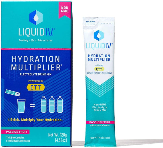 Liquid IV Passion Fruit Hydration Multiplier - 8 pack