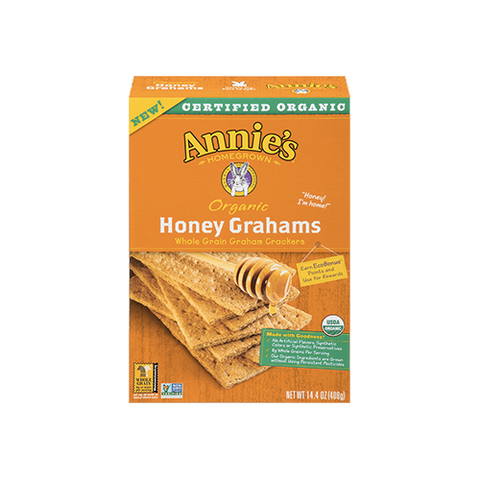 Annie's Homegrown Organic Whole Grain Honey Graham Crackers