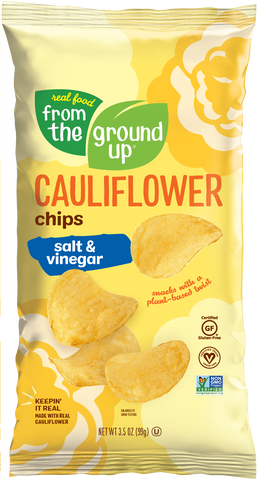 From the Ground Up Salt & Vinegar Cauliflower Chips