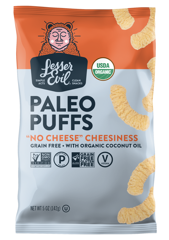 Lesser Evil "No Cheese" Cheesiness Paleo Puffs