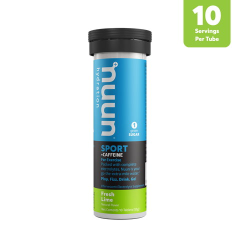 Nuun Hydration - Fresh Lime + Caffeine Sport Drink Tablets