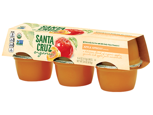 Santa Cruz Organic Apricot Applesauce Cups