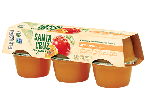 Santa Cruz Organic Apricot Applesauce Cups